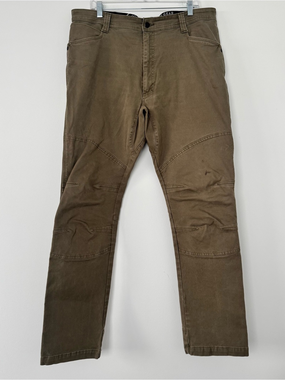 Wrangler ATG Pants Mens 40X34 Khaki Utility Double Knee Rugged Reinforced Work